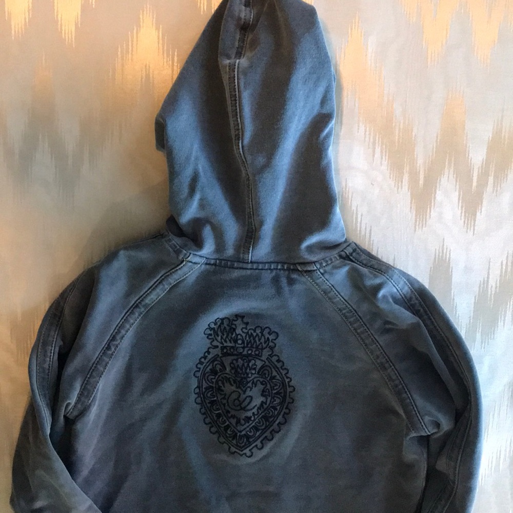 Christian Lacroix stretch denim look hoodie